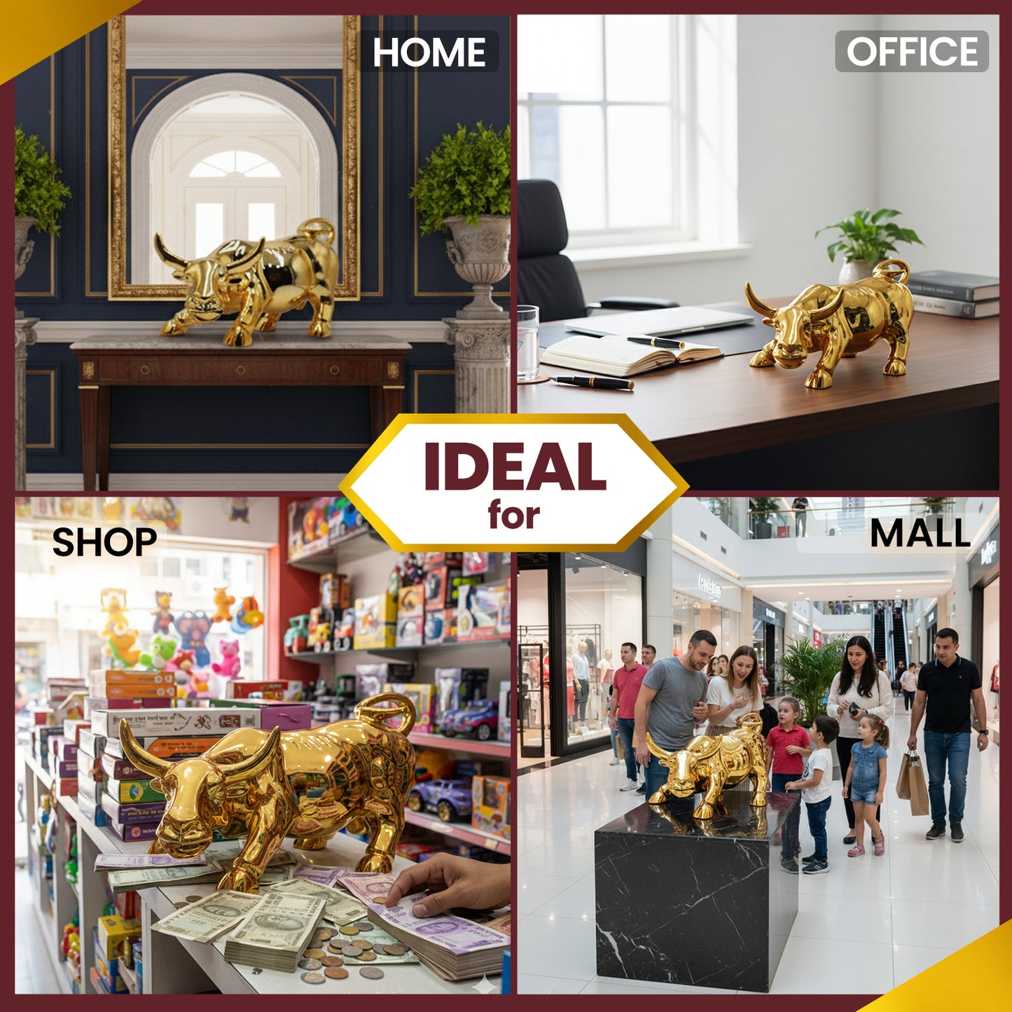 Golden Charging Bull