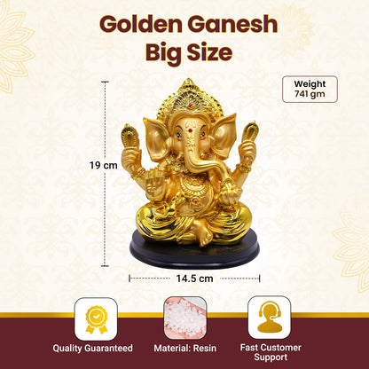 Golden Ganesh Big Size