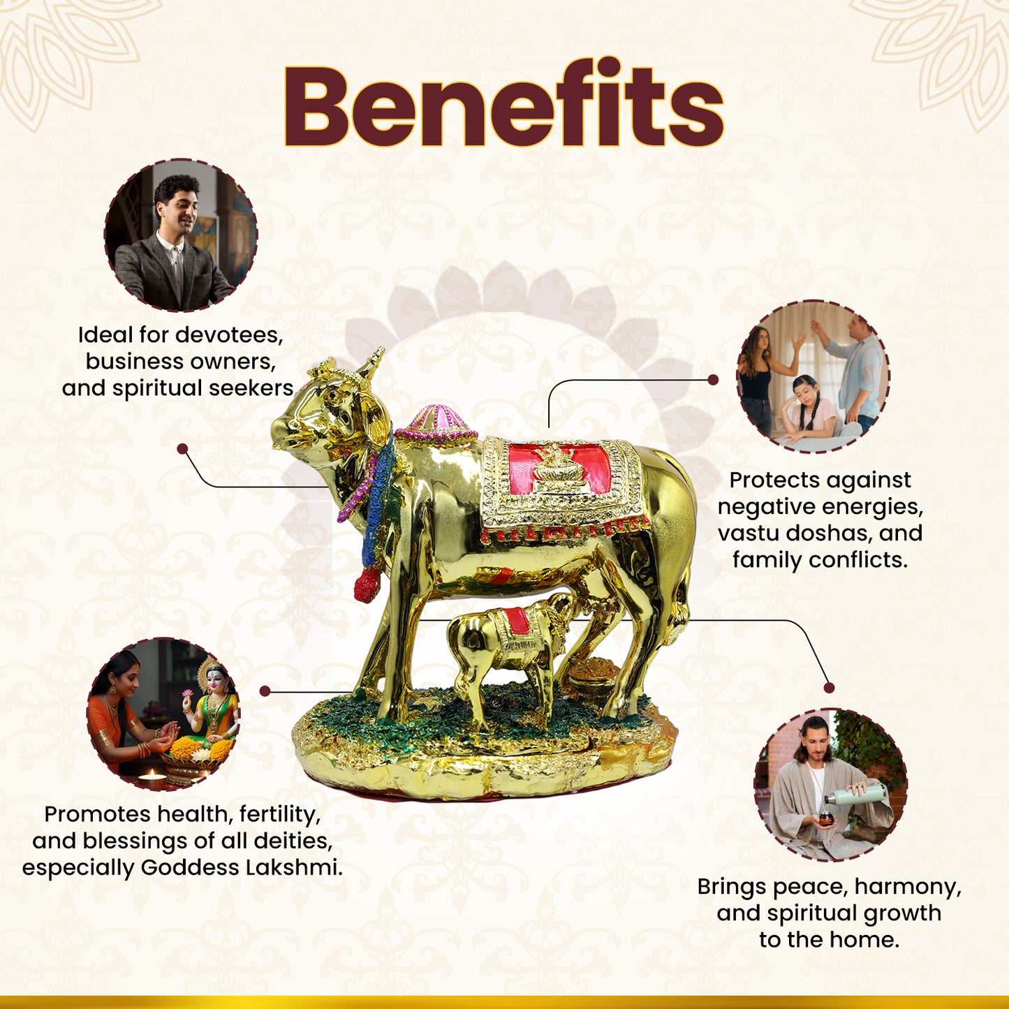 Golden Kamadhenu Cow