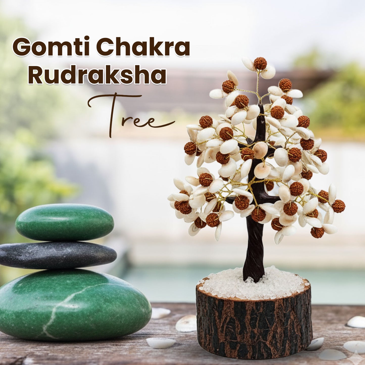 Gomti Chakra  Rudraksha Tree - 100 Beads