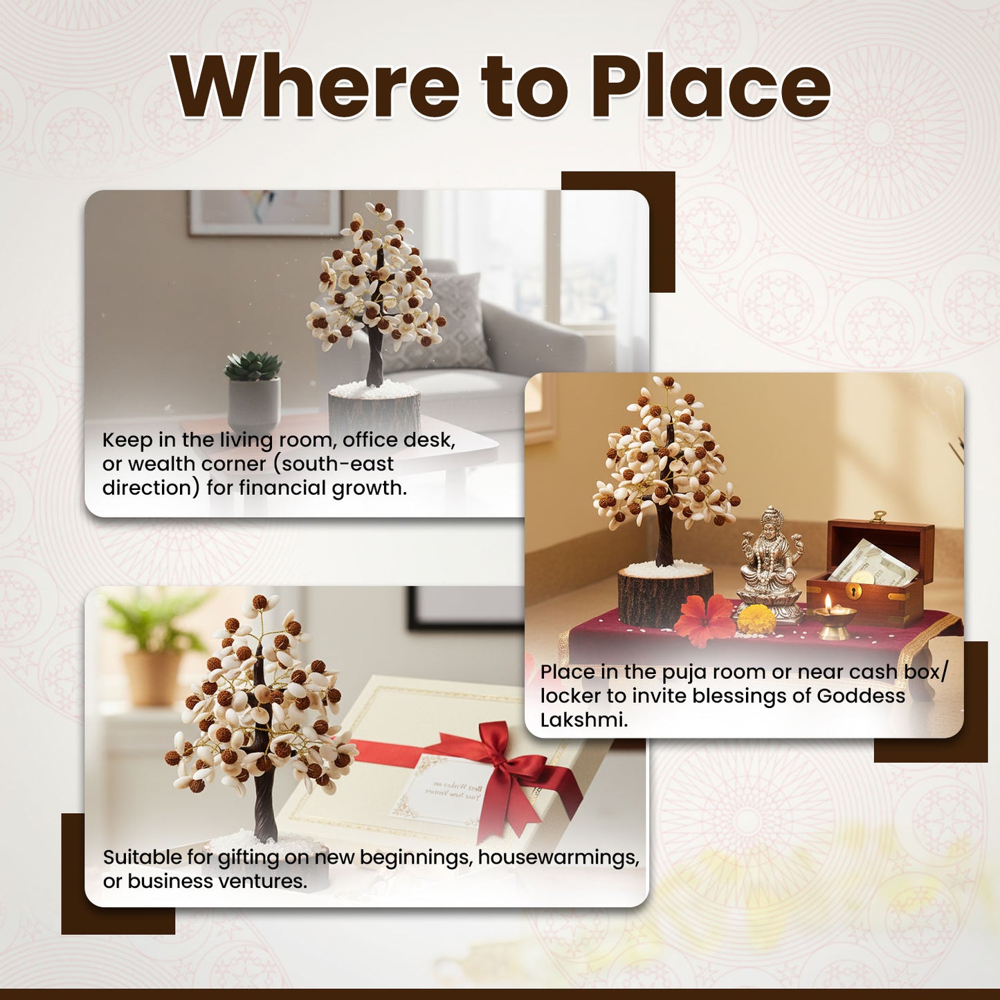 Gomti Chakra  Rudraksha Tree - 100 Beads