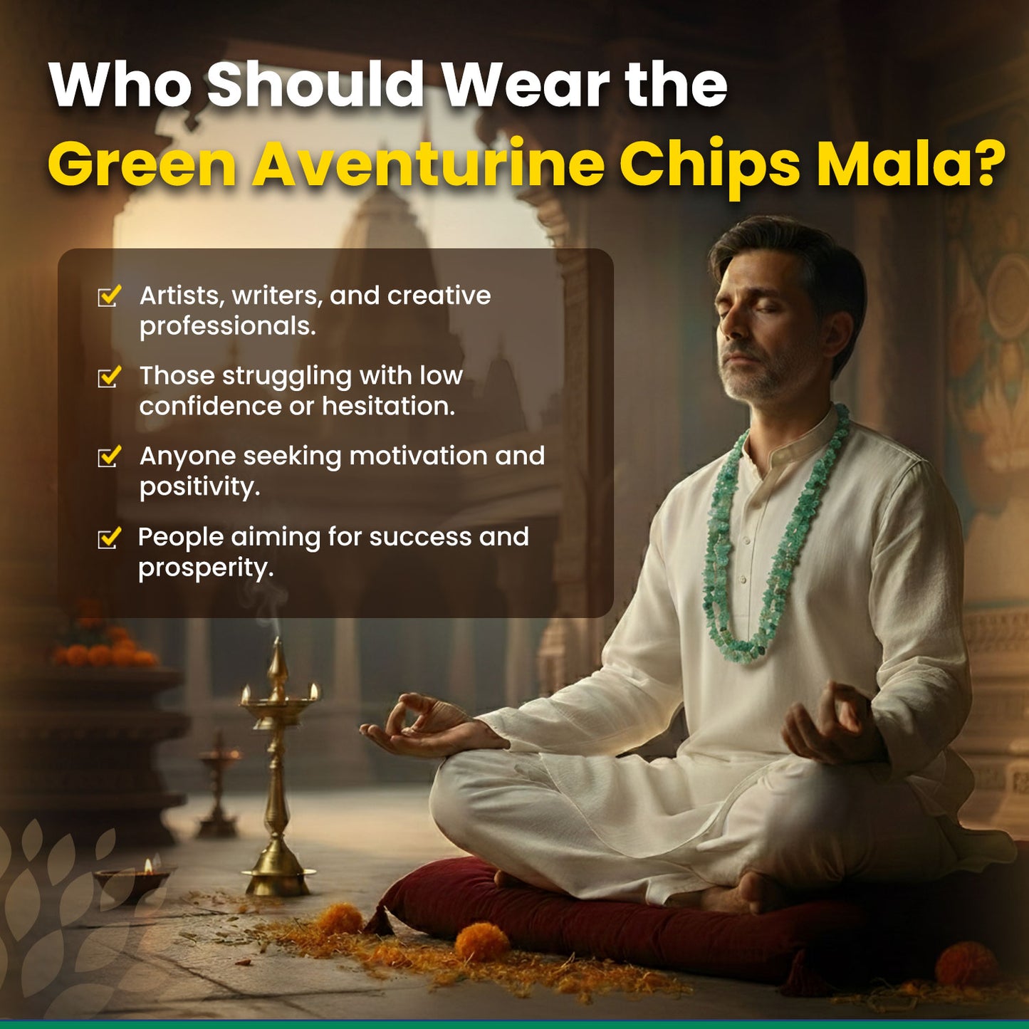 Green Aventurine Chips Mala