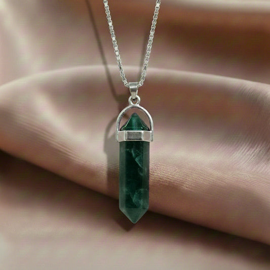 Green Jade Crystal Candle Pendent