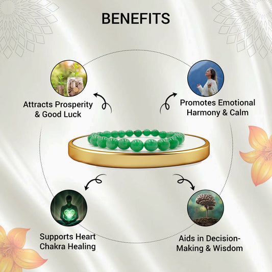 Green Jade Bracelet For Health & Wellness(8mm)