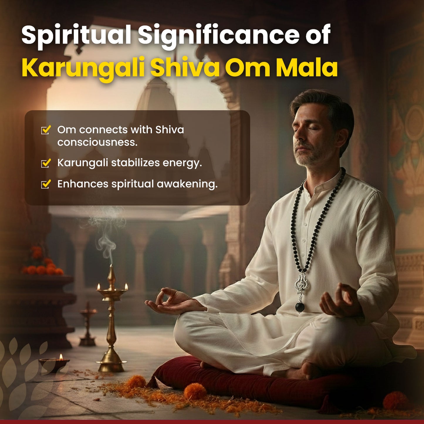 Karungali Shiva Om Mala