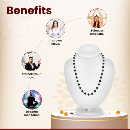 Karungali Silver Capping Mala