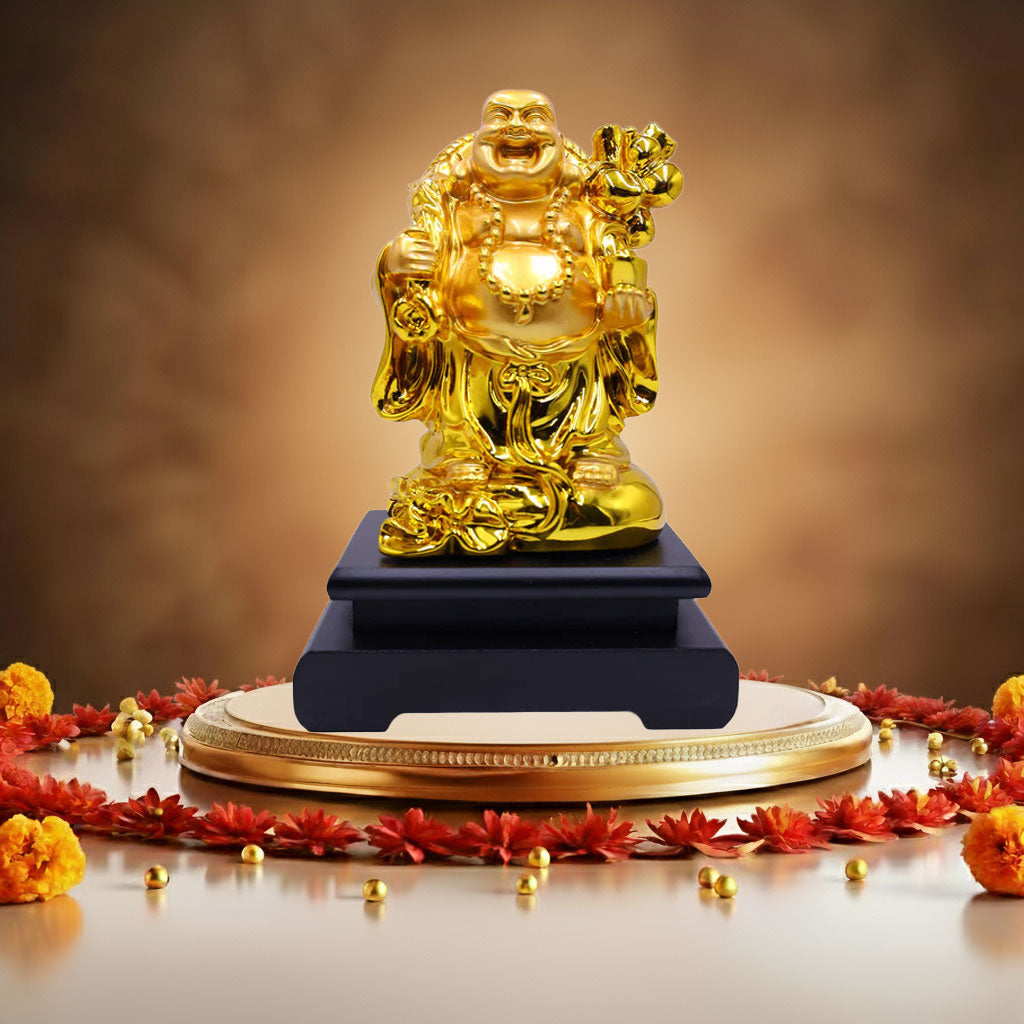 Laughing Buddha Big Size with a stand