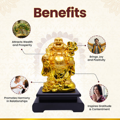 Laughing Buddha Big Size with a stand