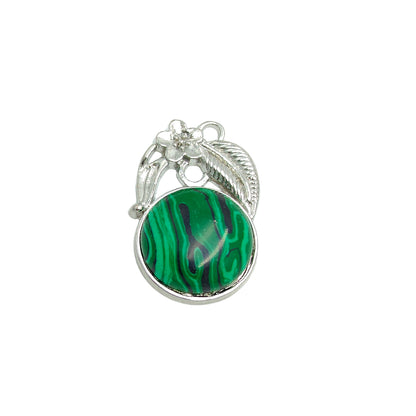 Malachite Round Crystal Pendant