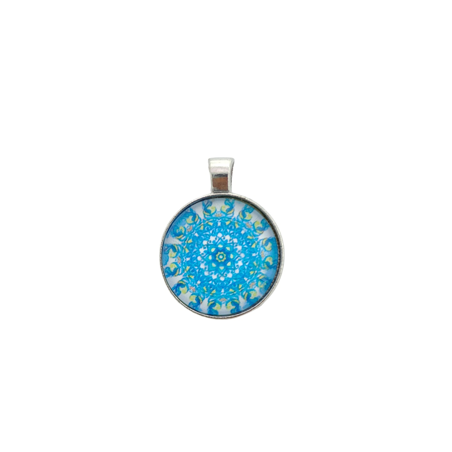 Mandala Art Crystal Pendant