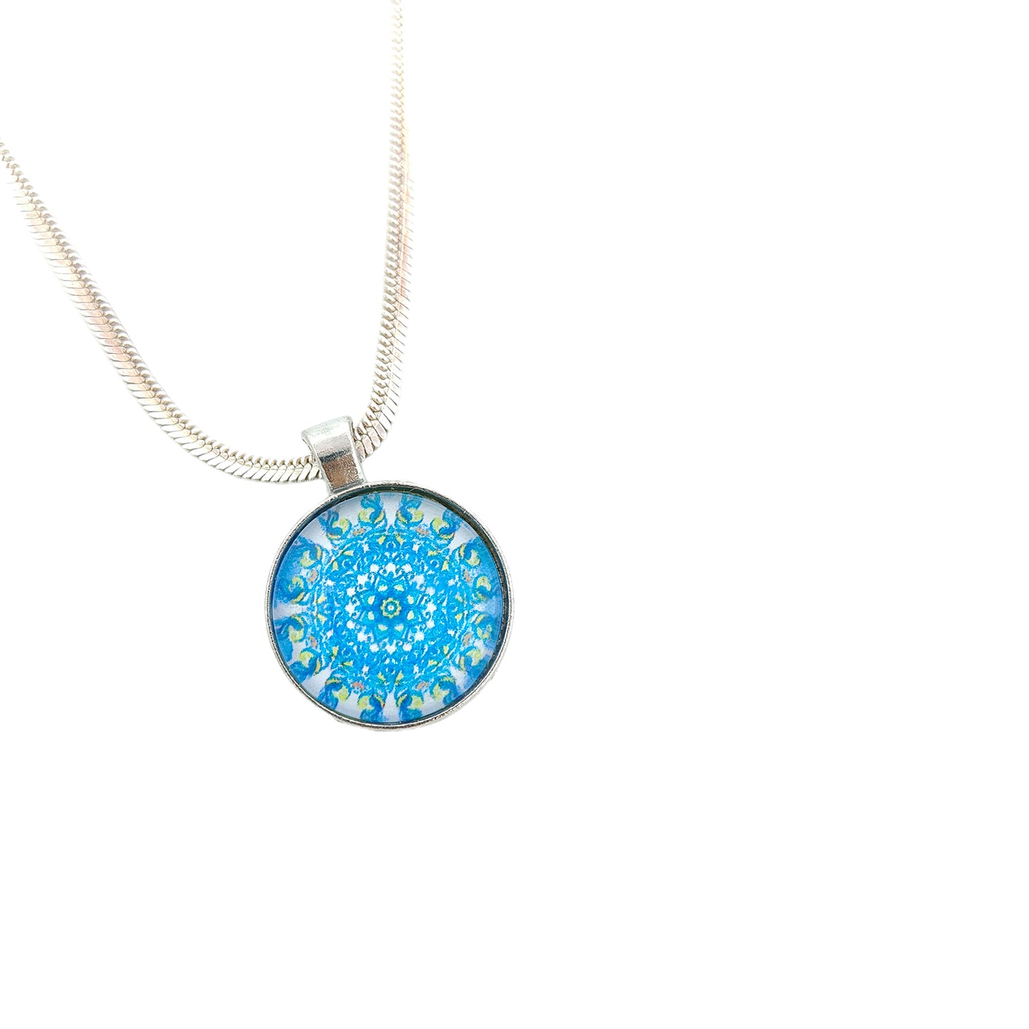 Mandala Art Crystal Pendant