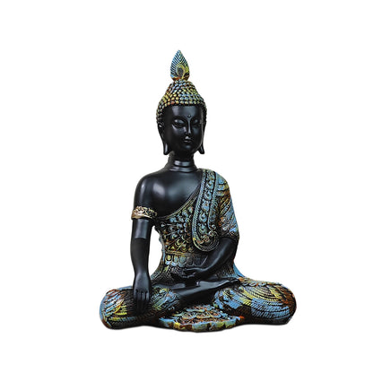 Meditating  Gold Lord Buddha Idol 13 inch
