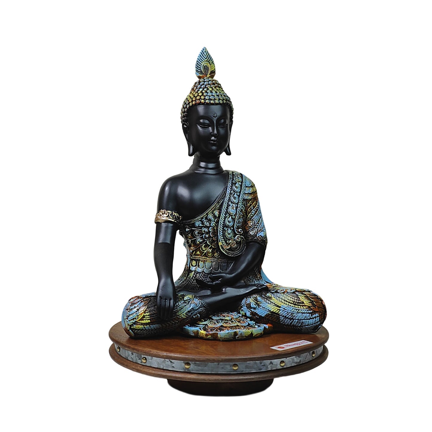 Meditating  Gold Lord Buddha Idol 13 inch