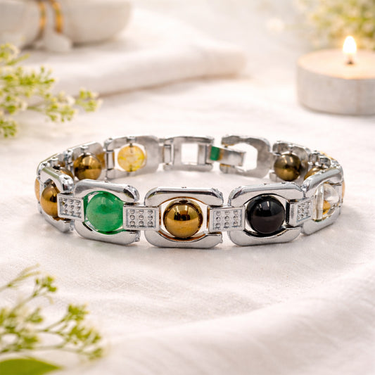 Dhan Yog Silver Plated Bracelet – Attract Wealth, Luck & Money