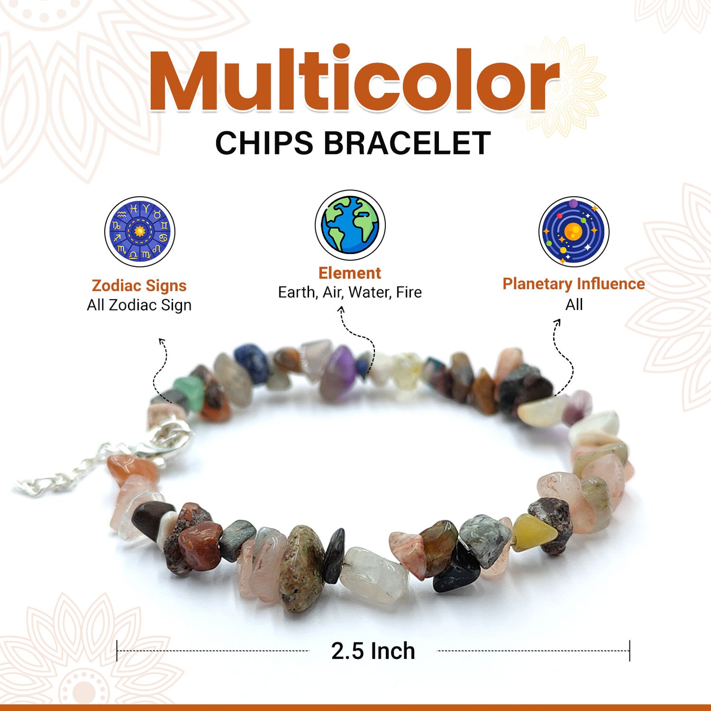Multicolor Chips Bracelet