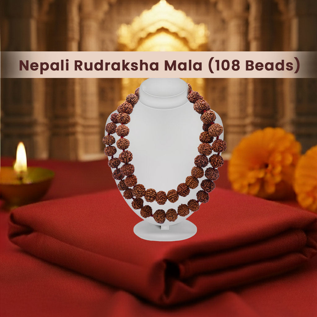 Nepali Rudraksha Mala (108 Beads)