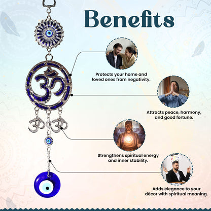 Om Evil Eye Hanging