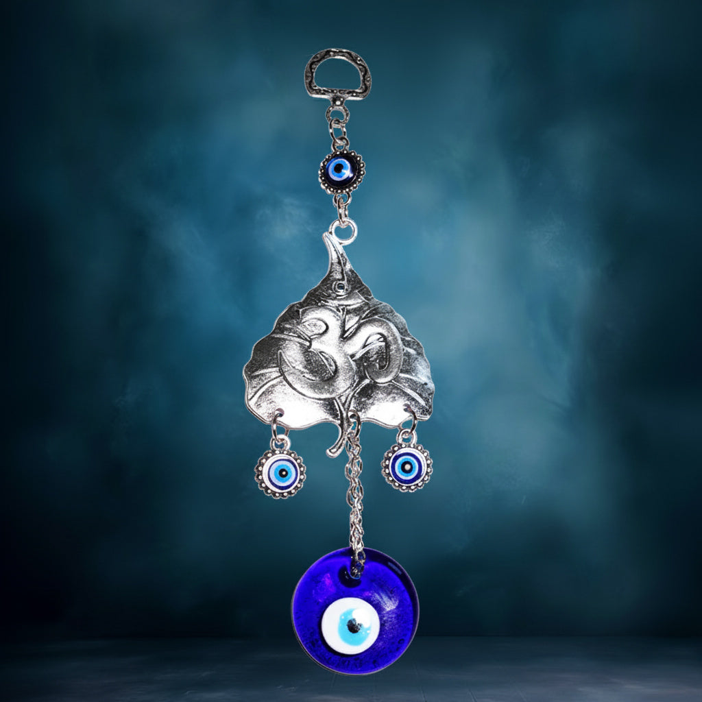 Om Leaf Evil Eye Hanging