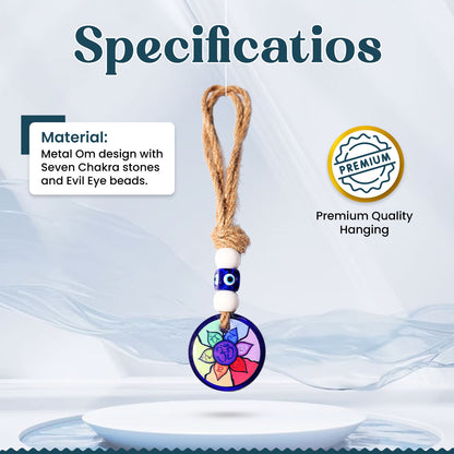 Om Seven Chakra Evil Eye Hanging