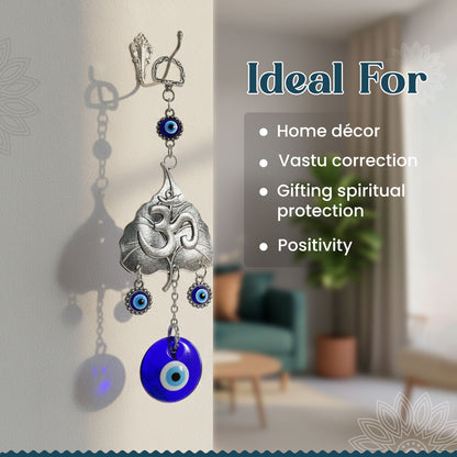 Om Leaf Evil Eye Hanging