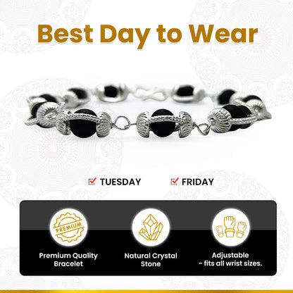 Original Karungali Bracelet With Silver Cap