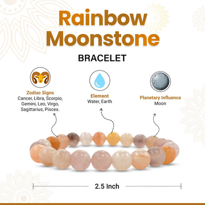 Rainbow Moonstone Bracelet