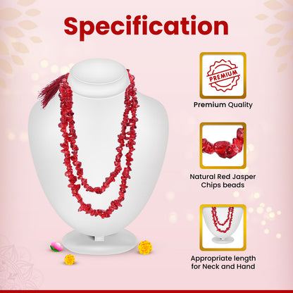 Red Jasper Chips Mala