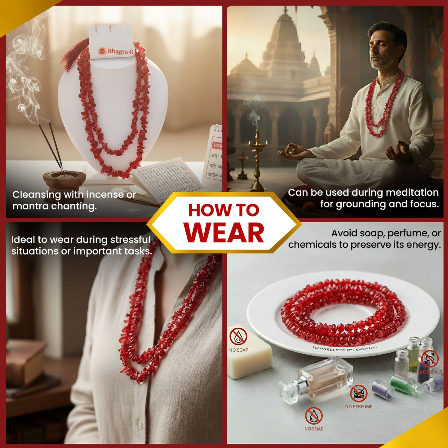 Red Jasper Chips Mala