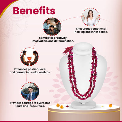 Rhodolite Garnet Chips Mala