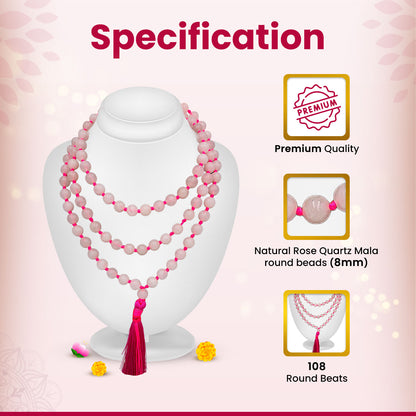 Rose Quartz Mala