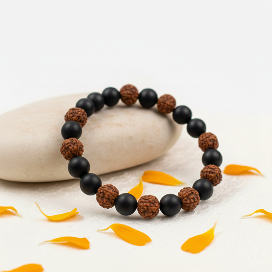 Rudraksha Karungali Bracelet