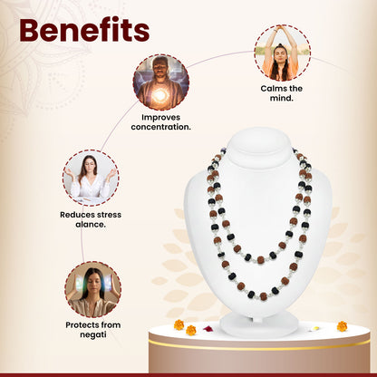 Rudraksha Karungali Mala