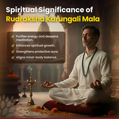 Rudraksha Karungali Mala