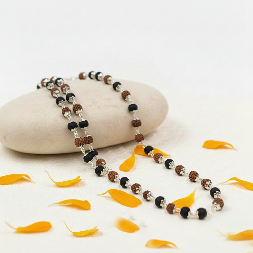 Rudraksha Karungali Mala