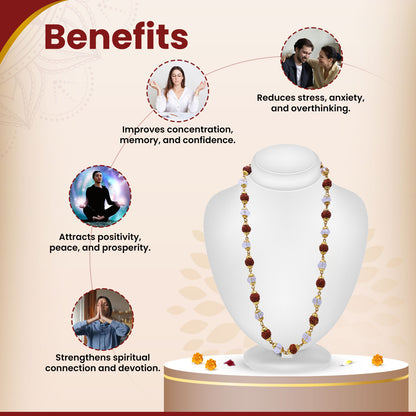 Rudraksha Sphatik Mala
