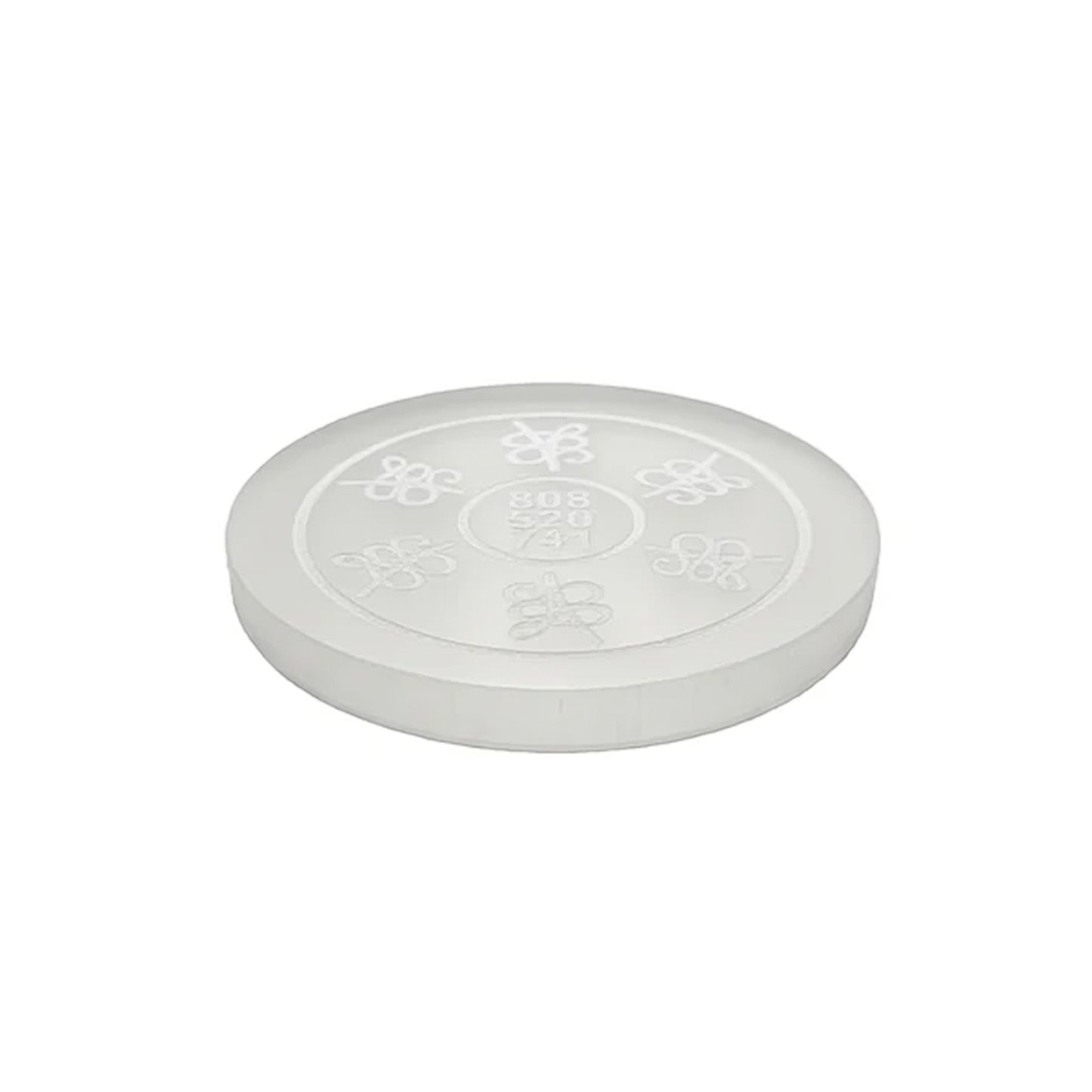 Selenite Zibu Symbols Plate