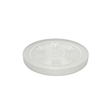 Selenite Zibu Symbols Plate