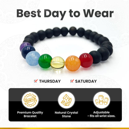 Seven Chakra Karungali Bracelet