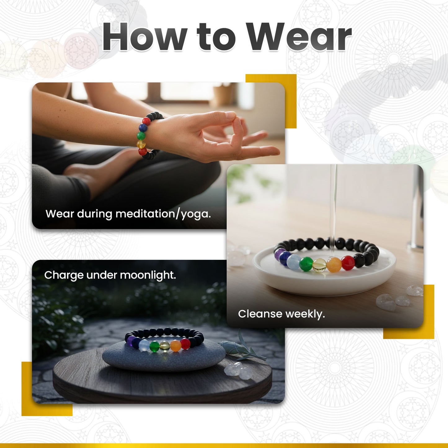 Seven Chakra Karungali Bracelet