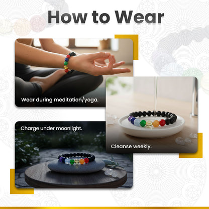 Seven Chakra Karungali Bracelet