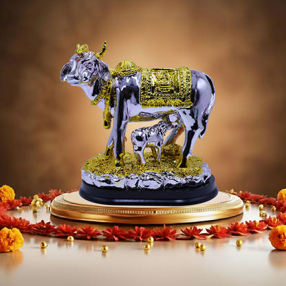 Silver Kamadhenu Cow