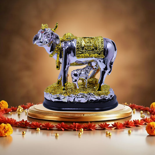 Silver Kamadhenu Cow