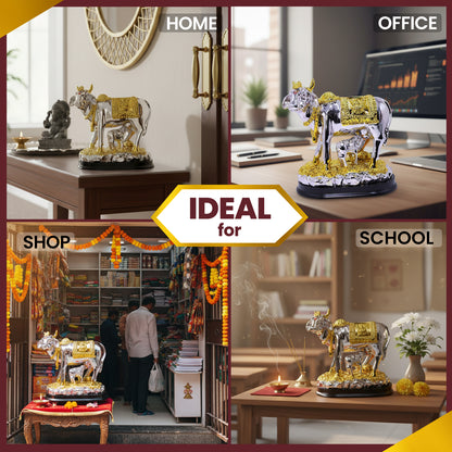 Silver Kamadhenu Cow