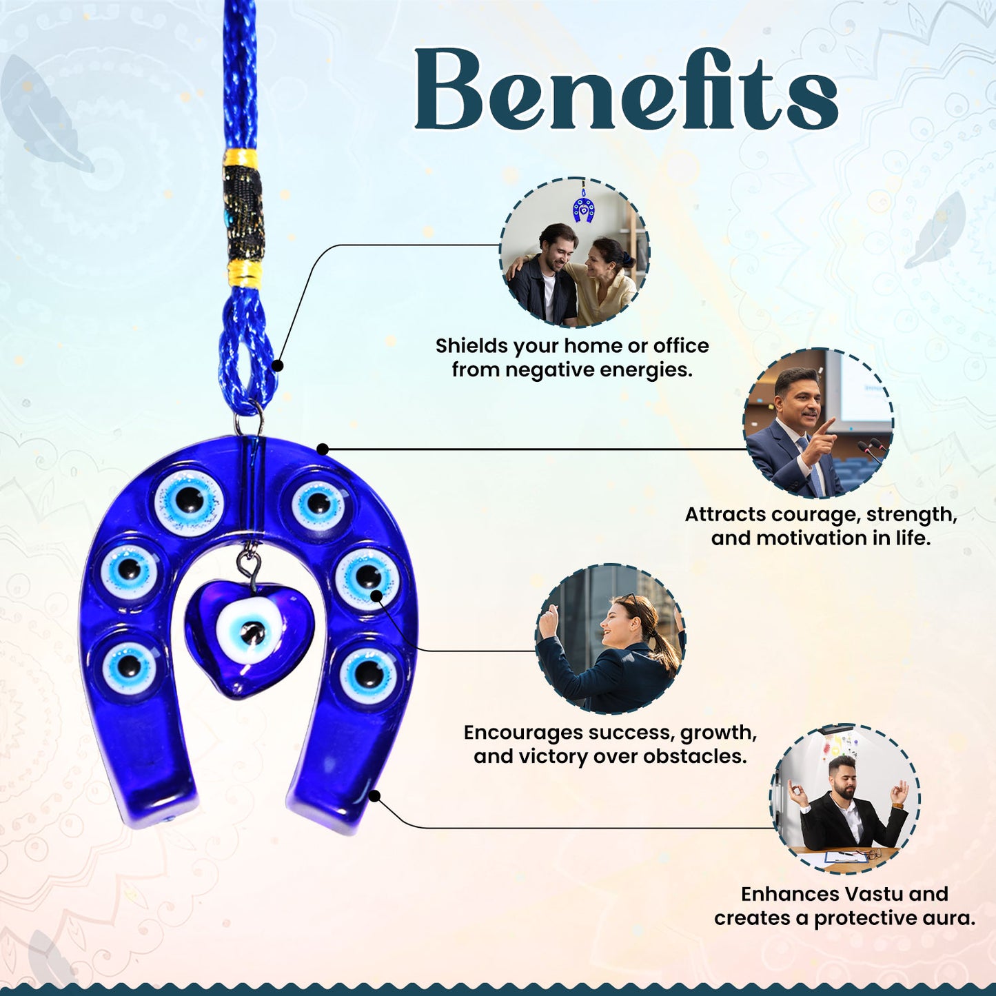 Small Horse Evil Eye Hanging