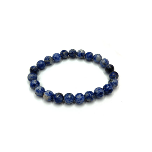 Sodalite Bracelet For Communication & Strengthening Immune System-(8mm)