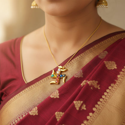 Navratna Swastik Locket
