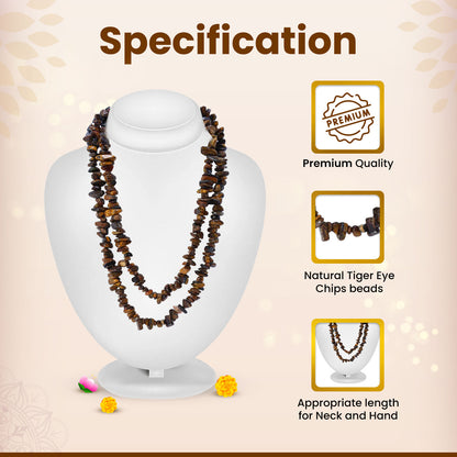 Tiger Eye Chips Mala