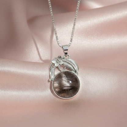 Tiger Eye Crystal Round Pendant