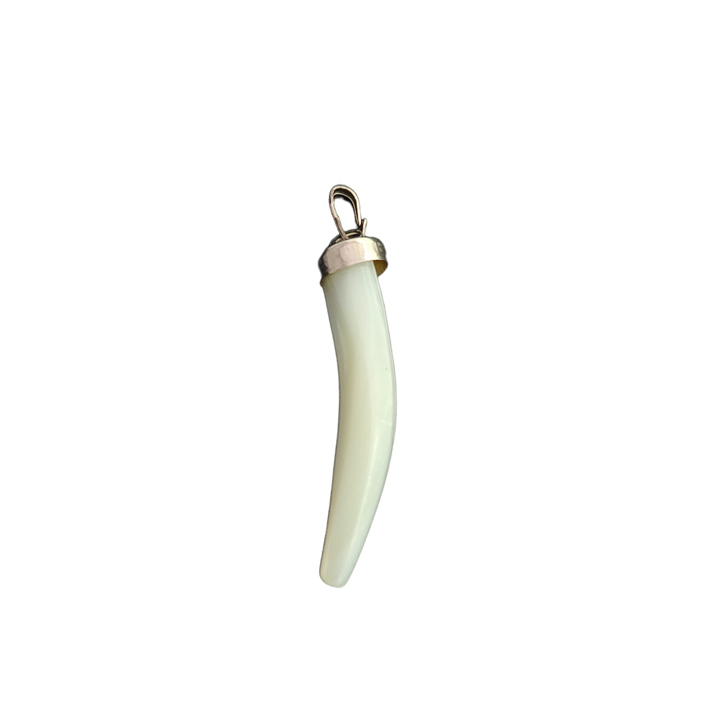 White Horn Crystal Pendant