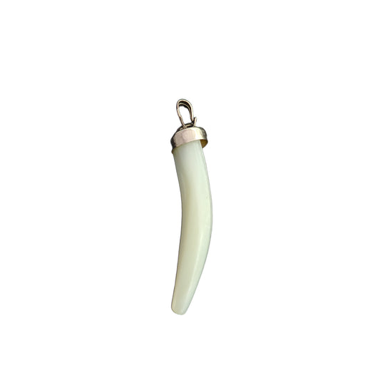 White Horn Crystal Pendant